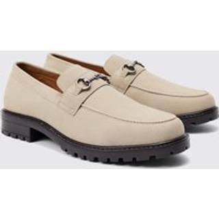 Mens Chunky Snaffle Loafer In Taupe