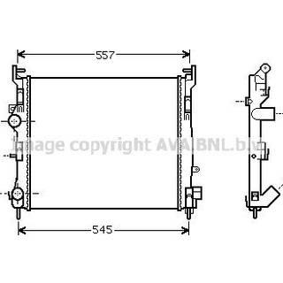 PRASCO RTA2362 Radiator Aluminium, Mekanisk fuget køleripper