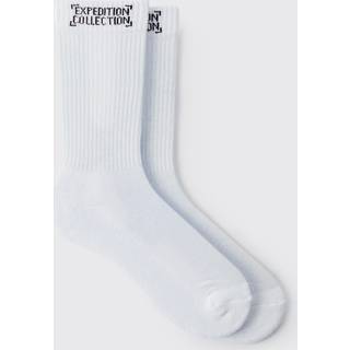 Mens Expedition Collection Socks In White
