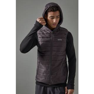 Mens Charcoal Man Active Body Warmer