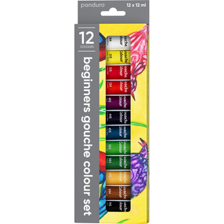 Beginners Gouache Paint, gouachefarver til nybegyndere 12×12 ml