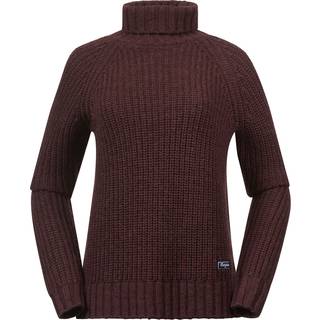 Bergans Women's Nordmarka Merino High Neck Jumper Amarone Red, XL