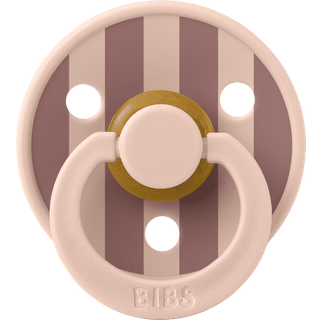 BIBS Rund Colour Sut - Str. 1 - Naturgummi - Studio - Block - Blush/Woodchuck
