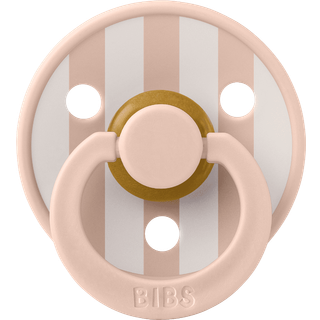 BIBS Rund Colour Sut - Str. 1 - Naturgummi - Studio - Block - Blush/Ivory