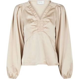 Istana Heavy Sateen Bluse, Champagne, 36