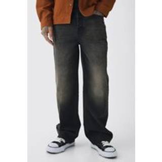 Mens Brown Tall Relaxed Fit Jeans