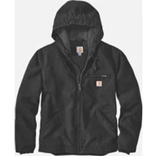 Carhartt Washed Duck Sherpa Lined Jacket Fritidsjakke Herrer størrelse XXL farve sort