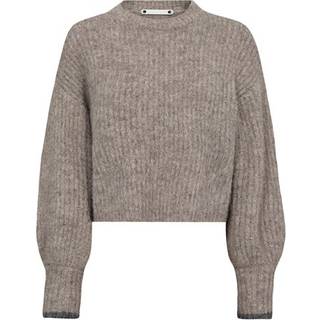 Co Couture CoralieCC Crop Rib O-Knit 32140 WALNUT