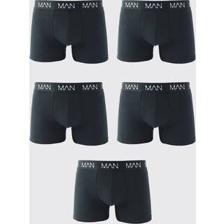 Mens Black 5 Pack Man Trunks
