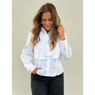 Co'couture Sandycc Double Layer Shirt Bluse 35675 4000-White (XSMALL)