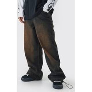 Mens Denim Parachute Brown Tinted Jeans