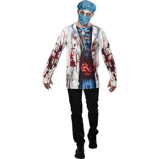 Halloween zombiekirurg kostume str. 140