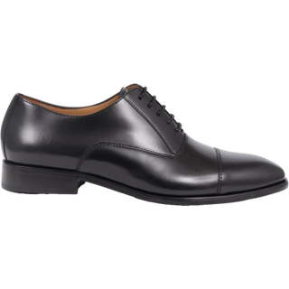 Jones Bootmaker Jones Bootmaker Black Marvin Leather Oxford Shoes