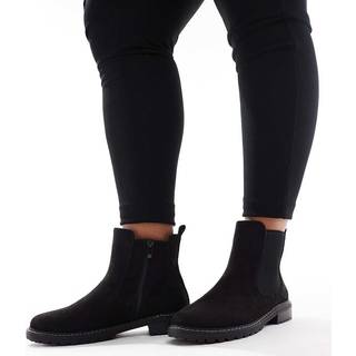 Yours Curve Yours Curve Black Extra-Wide Fit Casual Chelsea Boots