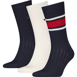 Tommy Hilfiger Mens Blå Sokker 3 PakkeEU 43 (UK 9)