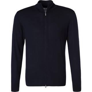BOGGI MILANO Herren Sweatjacke blau unifarben