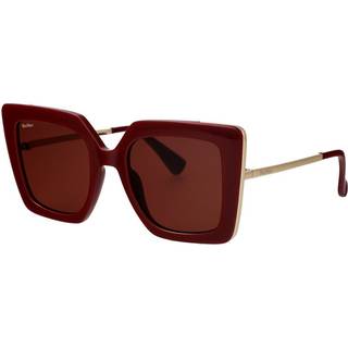 Max Mara Kvinde MM0051 DESIGN4 69S Solbriller Injiceret Bordeaux Bordeaux Cat Eye Normal