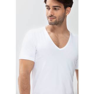 Mey Dry Cotton Functional V-Neck Shirt - White - 3XL