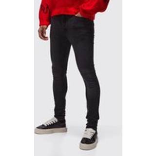 Mens Charcoal Super Skinny Stretch Jean