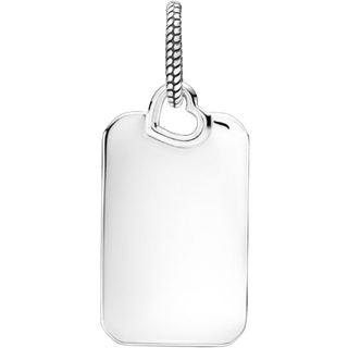 Pandora Engraving Tag Pendant - Silver
