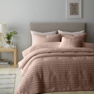 Catherine Lansfield Catherine Lansfield Clay Lennon Stripe Duvet Cover Set