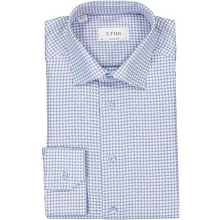 ETON Herren Hemd blau gemustert