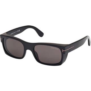 TOM FORD Mand FT1181-N JUAN 01A Solbriller Acetat Sort Røg Firkantet Normal