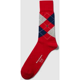 Burlington Herren Socken blau Baumwolle & Mix Gemustert