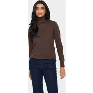 Saint Tropez J2046, Milasz Rollneck Pullove Strik 30500018 Dark Oak Melange (LARGE)