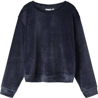 Name It Dark Sapphire Velvet Short Top