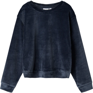Velour Top Med Lange Ærmer