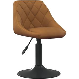 spisebordsstol fløjl brun