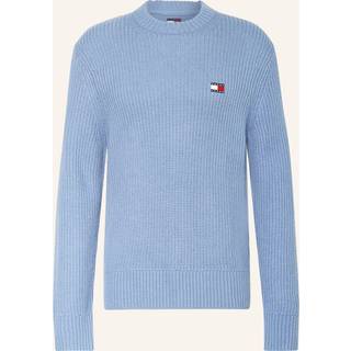 Tommy Jeans Tommy Jeans Blue Regular Fit Badge Crew Neck Jumper