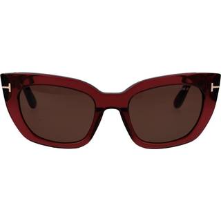 Tom Ford FT1190 ATHENA 69E 53 Solbriller Kvinder - Transparent Bordeaux - 53mm
