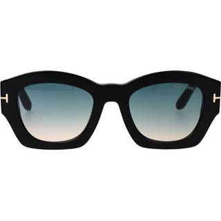 TOM FORD Kvinde FT1083 GUILLIANA 01P Solbriller Acetat Sort Grøn Geometrisk Normal
