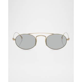 Giorgio Armani AR6161T 338487 49 Solbriller Mænd Guld - Pale Gold - 49mm