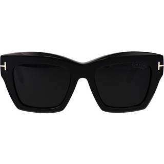 TOM FORD Kvinde FT1191 LUNA 01D Solbriller Acetat Sort Røg Sommerfugl Polariseret