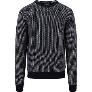Fynch-Hatton Herren Pullover blau Gemustert