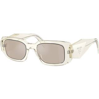 Prada Kvinde PR 17WS 19X30N Solbriller Acetat Brun Firkantet Normal