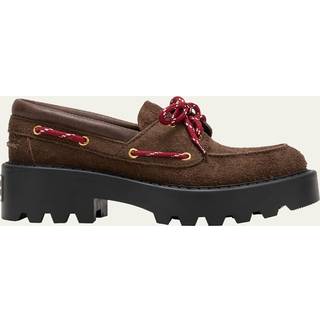 Suede Loafers in Sienna - 40