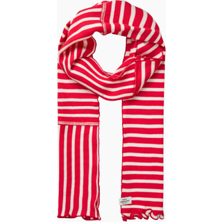2x2 Leftover Thorla Scarf - High Risk Red/White Alyssum - Mads Nørgaard - Stribet One Size