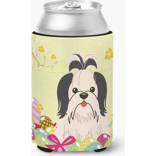 """" Caroline's Treasures Easter Eggs Shih Tzu Black White Can eller Bottle Hugger Can Hugger Multicolor """"