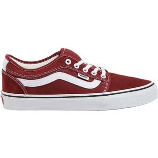 Vans Skate Chukka Low Sidestripe Skatesko - 11.0 - burgundy/white