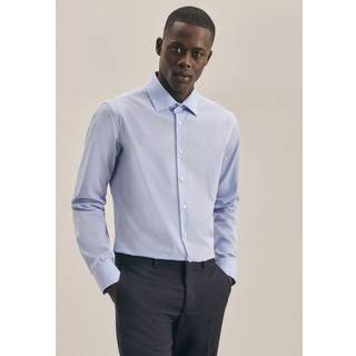 Seidensticker Herren Hemd blau Slim Fit