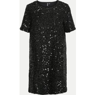 Pcserena Sequin Ss O-neck Dres