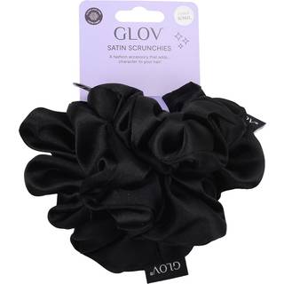 GLOV Satin Scrunchies S/M/L Hårelastikker Black 3 stk. - 3 stk.