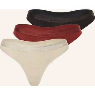 Calvin Klein 3-pak Holiday Modern Logo Thong - Mixed - Large