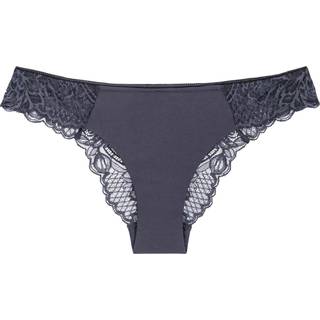 Wild Peony Florale Brazilian Knickers - Darkgrey - 44 * Kampagne *