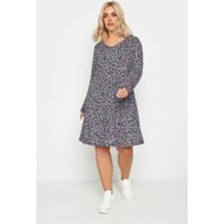Yours Curve Yours Curve Black/ chorome Pleated Front Shorter Dress