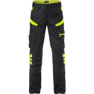 Fristads 129482 Bukser 2555 / Arbejdsbukser Sort/Hi-Vis gul C150